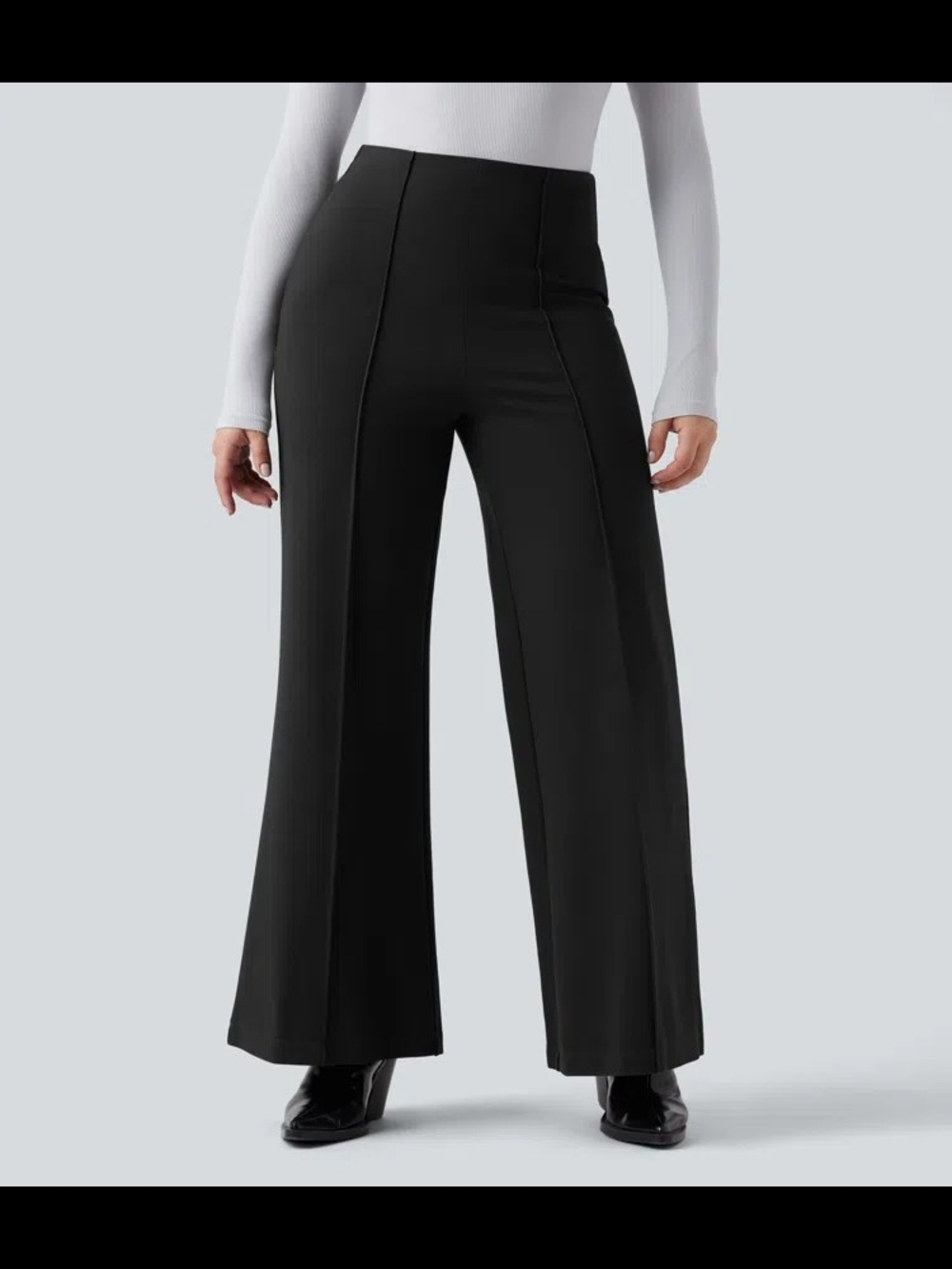 (NWOT) Halara Flex Wear-Resistant High Waisted Ponte Roma Work Baggy Flare Pants